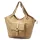 VS 016 homokszínű női bőr válltáska, shopper táska 45 x 32 x 15 cm