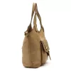 VS 016 homokszínű női bőr válltáska, shopper táska 45 x 32 x 15 cm