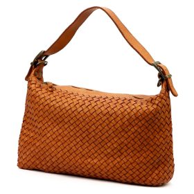   VS 036 barna női bőr kézitáska, válltáska, oldaltáska 42 x 25 x 13 cm