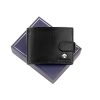 Luxury 286-1 RFID fekete férfi bőr pénztárca 12.5 x 9 x 2.5 cm