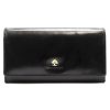 Luxury 77144 RFID fekete női bőr pénztárca 18.5 x 10 cm