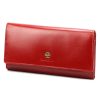 Luxury 77144 RFID piros női bőr pénztárca 18,5 × 10 cm