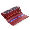 Luxury 77144 RFID piros női bőr pénztárca 18,5 × 10 cm