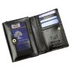 Luxury 74892 RFID fekete női bőr pénztárca 12 x 9 x 3.8 cm