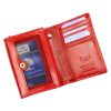Luxury 74892 RFID piros női bőr pénztárca 12 x 9 x 3.8 cm