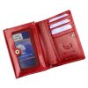 Luxury 74892 RFID bordó női bőr pénztárca 12 x 9 x 3.8 cm