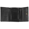 Luxury 71123 RFID fekete női bőr pénztárca 10.7 x 8 x 3 cm
