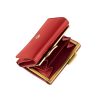 Luxury 71123 RFID piros női bőr pénztárca 10.7 x 8 x 3 cm