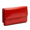 Luxury 77076 RFID piros női bőr pénztárca 12.5 x 8.5 x 3.5 cm