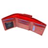 Luxury 77076 RFID piros női bőr pénztárca 12.5 x 8.5 x 3.5 cm