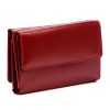 Luxury 77076 RFID bordó női bőr pénztárca 12.5 x 8.5 x 3.5 cm