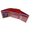Luxury 77076 RFID bordó női bőr pénztárca 12.5 x 8.5 x 3.5 cm