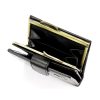 Luxury 71124 RFID fekete női bőr pénztárca 9.5 x 10 x 3 cm