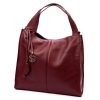 Gregorio 1725 bordó női bőr kézitáska 39 x 38 x 14 cm