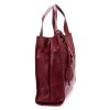 Gregorio 1725 bordó női bőr kézitáska 39 x 38 x 14 cm