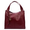 Gregorio 1725 bordó női bőr kézitáska 39 x 38 x 14 cm