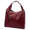 Gregorio 1725 bordó női bőr kézitáska 39 x 38 x 14 cm