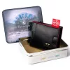 Peterson PTN N78-VT fekete-piros férfi bőr pénztárca 11 x 8.5 x 2 cm