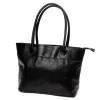 Florence 12 TAMP fekete női bőr válltáska, shopper 41 x 27 x 14 cm