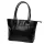 Florence 12 TAMP fekete női bőr válltáska, shopper 41 x 27 x 14 cm