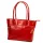 Florence 12 TAMP piros női bőr válltáska, shopper 41 x 27 x 14 cm
