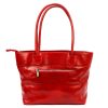Florence 12 TAMP piros női bőr válltáska, shopper 41 x 27 x 14 cm