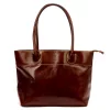 Florence 12 TAMP barna női bőr válltáska, shopper 41 x 27 x 14 cm