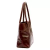 Florence 12 TAMP barna női bőr válltáska, shopper 41 x 27 x 14 cm