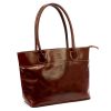 Florence 12 TAMP barna női bőr válltáska, shopper 41 x 27 x 14 cm