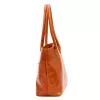 Florence 12 TAMP konyakbarna női bőr válltáska, shopper 41 x 27 x 14 cm