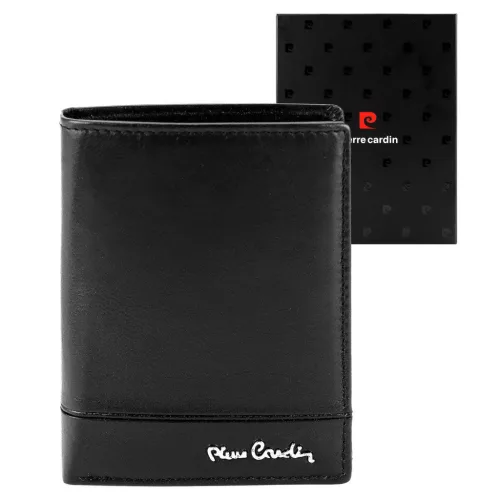Pierre Cardin YS605 326 fekete férfi bőr pénztárca 10 x 13 x 3 cm