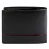 Pierre Cardin YS605 324 fekete-piros férfi bőr pénztárca 12 x 10 x 3 cm