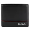 Pierre Cardin YS605 324 fekete-piros férfi bőr pénztárca 12 x 10 x 3 cm