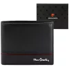 Pierre Cardin YS605 324 fekete-piros férfi bőr pénztárca 12 x 10 x 3 cm