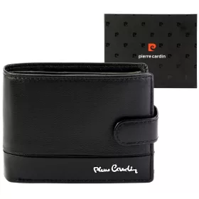   Pierre Cardin YS605 324A fekete férfi bőr pénztárca 12.5 x 10 x 3 cm