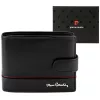 Pierre Cardin YS605 324A fekete-piros férfi bőr pénztárca 12.5 x 10 x 3 cm
