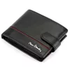 Pierre Cardin YS605 324A fekete-piros férfi bőr pénztárca 12.5 x 10 x 3 cm