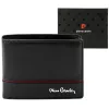 Pierre Cardin YS605 323 fekete-piros férfi bőr pénztárca 11 x 8.5 x 2.8 cm
