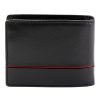 Pierre Cardin YS605 323 fekete-piros férfi bőr pénztárca 11 x 8.5 x 2.8 cm