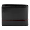 Pierre Cardin YS605 323 fekete-piros férfi bőr pénztárca 11 x 8.5 x 2.8 cm