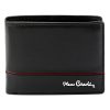 Pierre Cardin YS605 323 fekete-piros férfi bőr pénztárca 11 x 8.5 x 2.8 cm