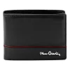 Pierre Cardin YS605 323 fekete-piros férfi bőr pénztárca 11 x 8.5 x 2.8 cm
