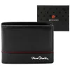 Pierre Cardin YS605 323 fekete-piros férfi bőr pénztárca 11 x 8.5 x 2.8 cm