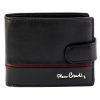 Pierre Cardin YS605 323A fekete-piros férfi bőr pénztárca 11.5 x 8.5 x 2.8 cm