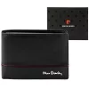 Pierre Cardin YS605 8806 fekete-piros férfi bőr pénztárca 12 x 9.5 x 3 cm