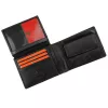 Pierre Cardin YS605 8806 fekete-piros férfi bőr pénztárca 12 x 9.5 x 3 cm