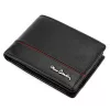 Pierre Cardin YS605 8806 fekete-piros férfi bőr pénztárca 12 x 9.5 x 3 cm