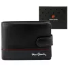Pierre Cardin YS605 8806A fekete-piros férfi bőr pénztárca 12.5 x 9.5 x 3 cm