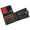 Pierre Cardin YS605 8806A fekete-piros férfi bőr pénztárca 12.5 x 9.5 x 3 cm