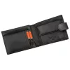 Pierre Cardin YS605 8806A fekete-piros férfi bőr pénztárca 12.5 x 9.5 x 3 cm